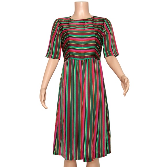 SÉZANE Leona Midi Dress, Multicolor Stripe, FR38/US6 - Picture 8 of 11